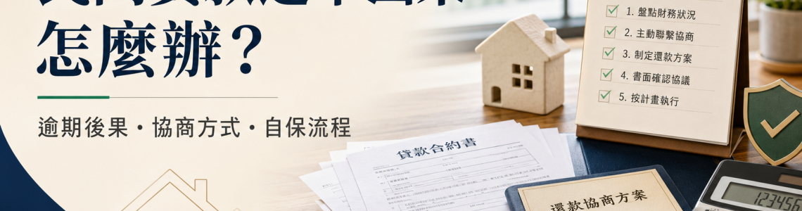 民間貸款還不出來怎麼辦？逾期後果、協商方式與自保流程一次看懂