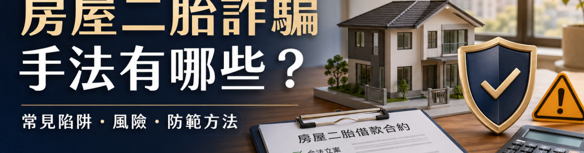 房屋二胎詐騙手法有哪些？常見陷阱、新聞案例、風險與防範方法完整指南