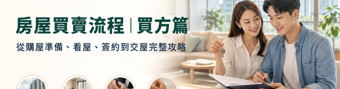 房屋買賣流程｜買方篇：從購屋準備、看屋、簽約到交屋完整攻略