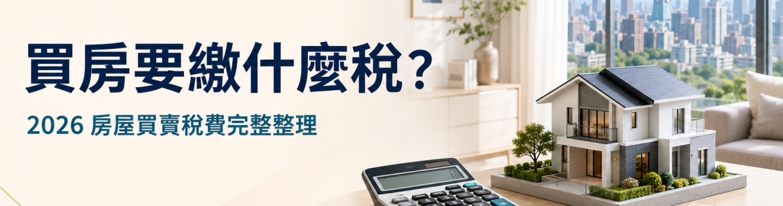 買房要繳什麼稅？2026房屋買賣稅費與買賣雙方費用完整整理