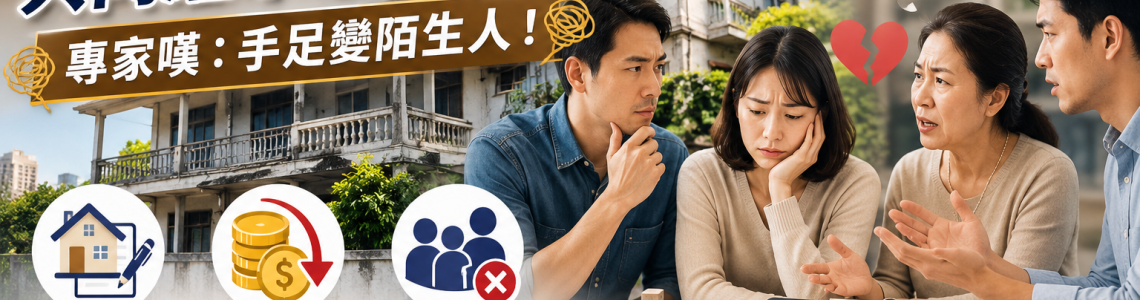 母親過世留房產給四子，如何公平繼承避免家族爭端？