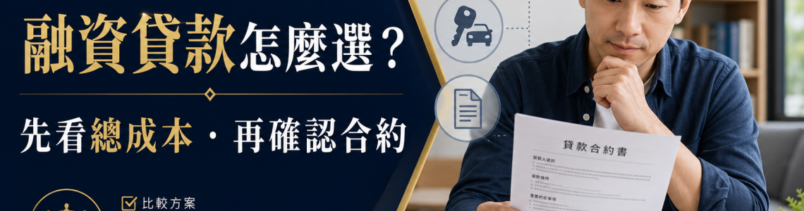 融資貸款是什麼？合法融資公司怎麼查、申請條件與風險一次看懂