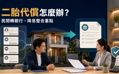 二胎房貸代償是什麼？民間轉銀行、市場資金整合與風險一次看