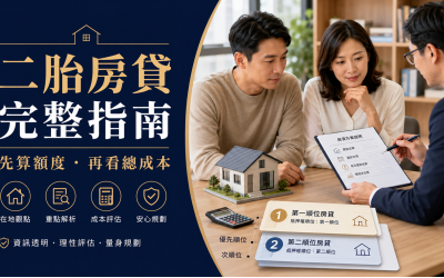 二胎房貸是什麼？申請條件、利率、額度、流程與風險完整指南