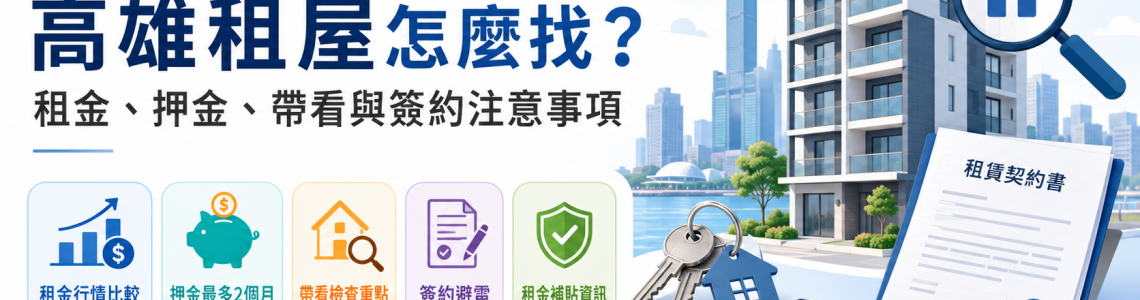 高雄租屋怎麼找？租金、押金、帶看與簽約注意事項完整整理