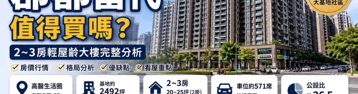 高雄三民區郡都當代2~3房輕屋齡大樓值得買嗎?房價、格局與看屋重點 高雄三民區郡都當代2~3房輕屋齡大樓值得買嗎?房價、格局與看屋重點