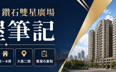 高雄三民鑽石雙星廣場看屋筆記｜36年中古大樓、低公設房價與看屋6重點