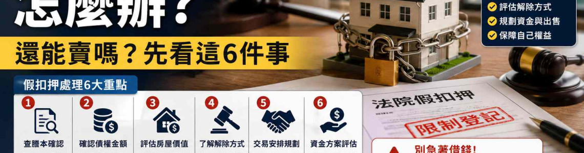 房子被假扣押怎麼辦?高雄屋主還能賣嗎?先查6件事 房子被假扣押怎麼辦?高雄屋主還能賣嗎?先查6件事
